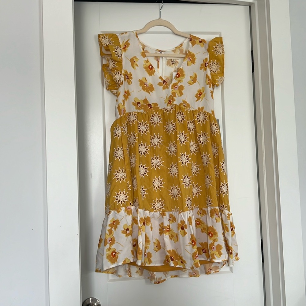Floral Yellow Dress